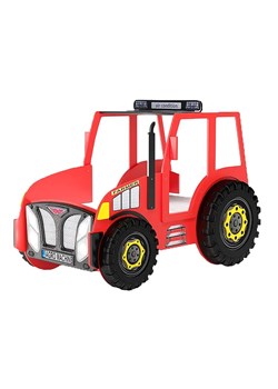 Czerwone łóżko dziecięce traktor - Vivus 90x180 cm ze sklepu Edinos.pl w kategorii Łóżka i materace - zdjęcie 184247257