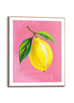 Orangewallz Druk artystyczny &quot;Juicy Lemon&quot; w ramce - 40 x 50 cm ze sklepu Limango Polska w kategorii Obrazy - zdjęcie 184247487