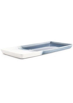 Salt and Pepper Taca &quot;Flow&quot; w kolorze granatowo-białym do serwowania - 14 x 32 cm ze sklepu Limango Polska w kategorii Tace - zdjęcie 184247777
