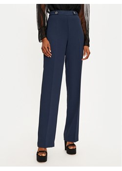 TWINSET Spodnie materiałowe 242TP2351 Granatowy Straight Leg ze sklepu MODIVO w kategorii Spodnie damskie - zdjęcie 184248369