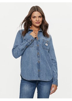 Guess Jeans Koszula jeansowa W4YH37 D5EI2 Niebieski Regular Fit ze sklepu MODIVO w kategorii Koszule damskie - zdjęcie 184248419