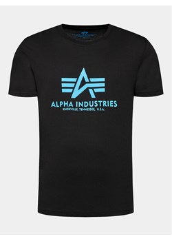 Alpha Industries T-Shirt Basic 100501 Czarny Regular Fit ze sklepu MODIVO w kategorii T-shirty męskie - zdjęcie 184248487