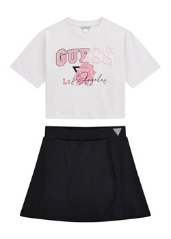 Guess Kids Top 175429 Biały Classic Fit ze sklepu MODIVO w kategorii Komplety dziewczęce - zdjęcie 184248555
