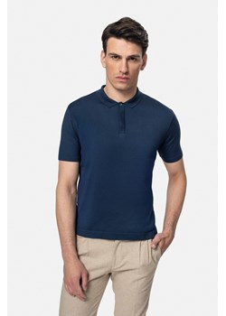 KOSZULKA POLO TIBERIO NIEBIESKA ze sklepu Recman w kategorii T-shirty męskie - zdjęcie 184249955