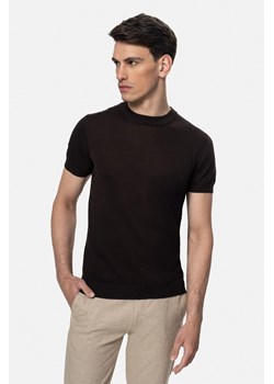 T SHIRT WILLOW BRĄZOWY Z BAWEŁNY ze sklepu Recman w kategorii T-shirty męskie - zdjęcie 184249979