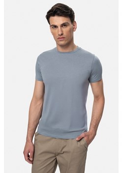 T SHIRT MUXAL NIEBIESKI Z MODALEM ze sklepu Recman w kategorii T-shirty męskie - zdjęcie 184249995