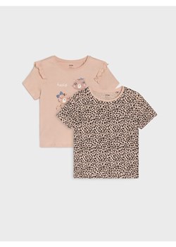 Sinsay - Koszulki 2 pack - wielobarwny ze sklepu Sinsay w kategorii Bluzki dziewczęce - zdjęcie 184250668