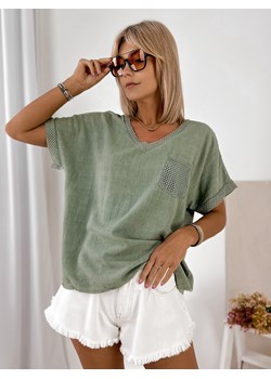 bluzka yorkina khaki one size ze sklepu UBRA w kategorii Bluzki damskie - zdjęcie 184251437