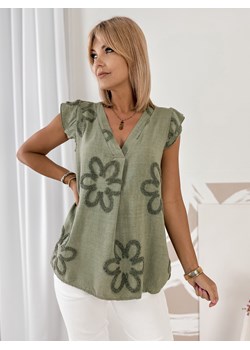 bluzka calandrina khaki one size ze sklepu UBRA w kategorii Bluzki damskie - zdjęcie 184251487