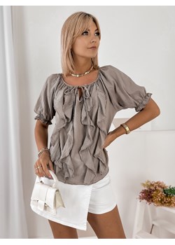 bluzka dorcena latte one size ze sklepu UBRA w kategorii Bluzki damskie - zdjęcie 184251509
