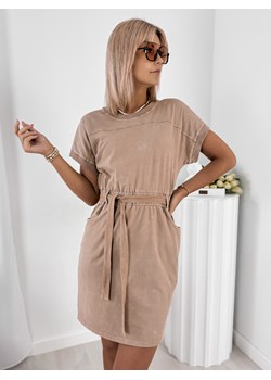 sukienka baeza beżowa one size ze sklepu UBRA w kategorii Sukienki - zdjęcie 184251667