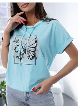 bluzka kelissa miętowa one size ze sklepu UBRA w kategorii Bluzki damskie - zdjęcie 184251685