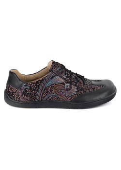Olivier Buty barefoot skórzane damskie Thalia półbuty minimalistyczne print fioletowe ze sklepu ButyModne.pl w kategorii Półbuty damskie - zdjęcie 184252115