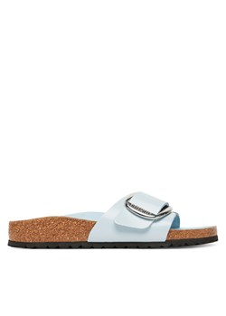 Klapki Birkenstock Madrid Big Buckle Hex 1030364 Błękitny ze sklepu eobuwie.pl w kategorii Klapki damskie - zdjęcie 184252659