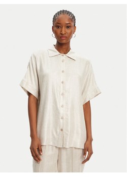 ACCESS FASHION Koszula 53-7079-421 Beżowy Regular Fit ze sklepu MODIVO w kategorii Koszule damskie - zdjęcie 184253189