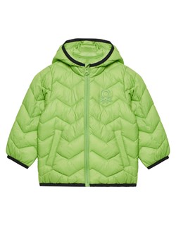 United Colors Of Benetton Kurtka przejściowa 2TWDGN02V Zielony Regular Fit ze sklepu MODIVO w kategorii Kurtki chłopięce - zdjęcie 184253288