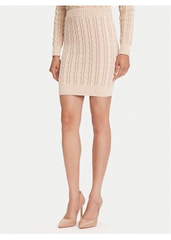 Guess Spódnica mini W5YD68 Z3OU0 Beżowy Regular Fit ze sklepu MODIVO w kategorii Spódnice - zdjęcie 184253315