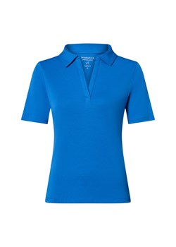 brookshire Damska koszulka polo Kobiety Bawełna niebieski jednolity ze sklepu vangraaf w kategorii Bluzki damskie - zdjęcie 184253956