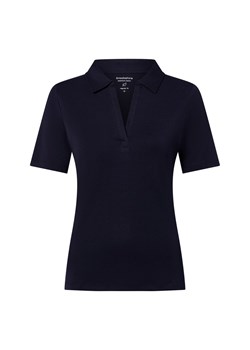 brookshire Damska koszulka polo Kobiety Bawełna granatowy jednolity ze sklepu vangraaf w kategorii Bluzki damskie - zdjęcie 184253957