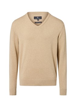 Nils Sundström Męski sweter Mężczyźni Bawełna beżowy marmurkowy - id: 770078-0001-09995 - marki Nils Sundström - 184253965 Nils Sundström Męski sweter Mężczyźni Bawełna beżowy marmurkowy ze sklepu vangraaf w kategorii Swetry męskie - zdjęcie 184253965