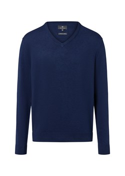 Nils Sundström Męski sweter Mężczyźni Bawełna indygo marmurkowy ze sklepu vangraaf w kategorii Swetry męskie - zdjęcie 184253967