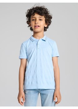 Sinsay - Koszulka polo z ozdobnym kołnierzykiem - błękitny ze sklepu Sinsay w kategorii T-shirty chłopięce - zdjęcie 184255246