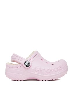Klapki Crocs C-BAYA LINED CLOG T 207501-79R Różowy ze sklepu eobuwie.pl w kategorii Klapki dziecięce - zdjęcie 184255396
