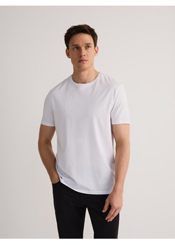 Reserved - T-shirt regular z modalem - biały ze sklepu Reserved w kategorii T-shirty męskie - zdjęcie 184256087