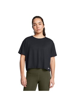 Damska koszulka treningowa Under Armour Motion SS - czarna ze sklepu Sportstylestory.com w kategorii Bluzki damskie - zdjęcie 184257587
