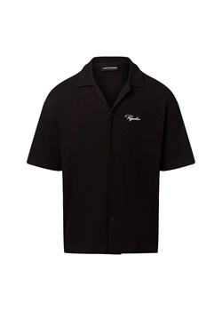 PEGADOR Koszula męska - Signar Mężczyźni Comfort Fit Bawełna czarny jednolity ze sklepu vangraaf w kategorii Koszule męskie - zdjęcie 184258969