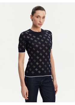Guess Sweter W5GR20 Z3D60 Granatowy Regular Fit ze sklepu MODIVO w kategorii Swetry damskie - zdjęcie 184259386