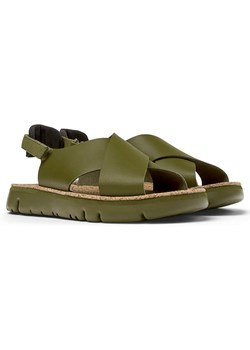 Camper Skórzane sandały w kolorze khaki ze sklepu Limango Polska w kategorii Sandały damskie - zdjęcie 184259835