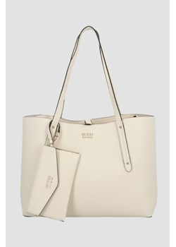 GUESS Beżowa shopperka damska 3 w 1 Brenton ze sklepu outfit.pl w kategorii Torby Shopper bag - zdjęcie 184260898