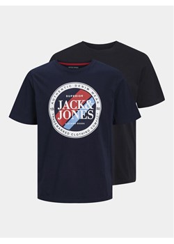 Jack&Jones Komplet 2 t-shirtów Loyd & Loof 12256960 Czarny Standard Fit ze sklepu MODIVO w kategorii T-shirty męskie - zdjęcie 184260997