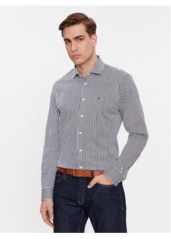 Tommy Hilfiger Koszula Cl Knitted Stripe Sf Shirt MW0MW34229 Granatowy Slim Fit ze sklepu MODIVO w kategorii Koszule męskie - zdjęcie 184261017