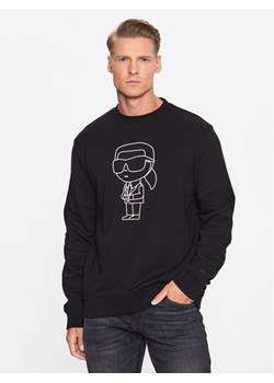 KARL LAGERFELD Bluza 705400 533910 Czarny Regular Fit ze sklepu MODIVO w kategorii Bluzy męskie - zdjęcie 184261635