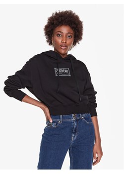 Versace Jeans Couture Bluza 73HAIT03vv Czarny Regular Fit ze sklepu MODIVO w kategorii Bluzy damskie - zdjęcie 184261647