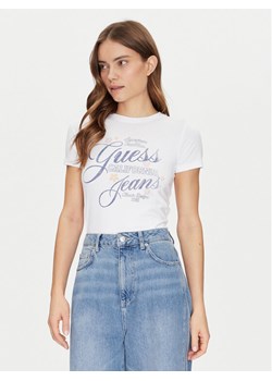 Guess T-Shirt W5GI24 J1314 Biały Regular Fit ze sklepu MODIVO w kategorii Bluzki damskie - zdjęcie 184263458