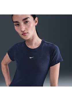 T-shirt damski Nike Sportswear Chill Knit - Niebieski ze sklepu Nike poland w kategorii Bluzki damskie - zdjęcie 184264227