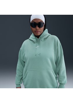Damska bluza z kapturem o kroju oversize Nike Sportswear Phoenix Fleece (duże rozmiary) - Zieleń ze sklepu Nike poland w kategorii Bluzy damskie - zdjęcie 184264287