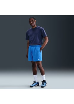 Męskie luźne spodenki z dzianiny dresowej Nike Club - Niebieski ze sklepu Nike poland w kategorii Spodenki męskie - zdjęcie 184264295