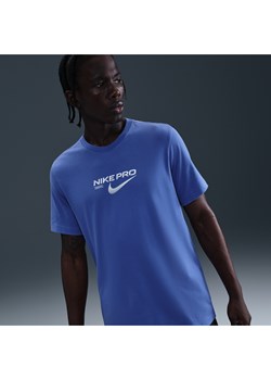 Męski T-shirt treningowy Dri-FIT Nike - Niebieski ze sklepu Nike poland w kategorii T-shirty męskie - zdjęcie 184264297