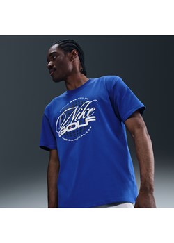 Męski T-shirt do golfa Nike - Niebieski ze sklepu Nike poland w kategorii T-shirty męskie - zdjęcie 184264486