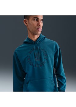 Męska bluza z kapturem do tenisa z dzianiny dresowej Dri-FIT NikeCourt Heritage - Niebieski ze sklepu Nike poland w kategorii Bluzy męskie - zdjęcie 184264496
