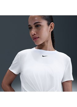 Damska koszulka z krótkim rękawem Dri-FIT Twist Nike One Classic - Biel ze sklepu Nike poland w kategorii Bluzki damskie - zdjęcie 184264499