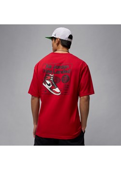 T-shirt męski Jordan AJ1 - Czerwony ze sklepu Nike poland w kategorii T-shirty męskie - zdjęcie 184264528