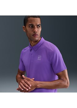 Męska koszulka polo do tenisa Dri-FIT NikeCourt Advantage - Fiolet - id: 41646248170new - marki Nike - 184264577 Męska koszulka polo do tenisa Dri-FIT NikeCourt Advantage - Fiolet ze sklepu Nike poland w kategorii T-shirty męskie - zdjęcie 184264577