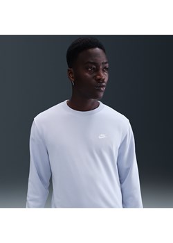 Męska bluza z dzianiny dresowej Nike Club - Szary - id: 41646252666new - marki Nike - 184264617 Męska bluza z dzianiny dresowej Nike Club - Szary ze sklepu Nike poland w kategorii Bluzy męskie - zdjęcie 184264617