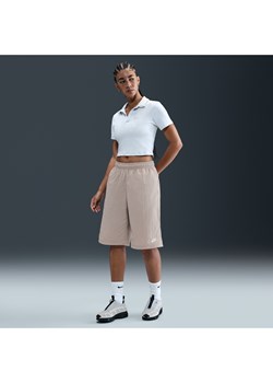 Damskie luźne spodenki do kolan ze średnim stanem Nike Sportswear - Szary ze sklepu Nike poland w kategorii Szorty - zdjęcie 184264638