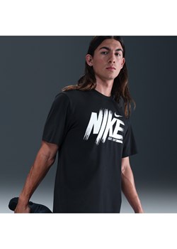 Męska koszulka treningowa z ochroną przed promieniowaniem UV Dri-FIT Nike Hyverse - Czerń ze sklepu Nike poland w kategorii T-shirty męskie - zdjęcie 184264678